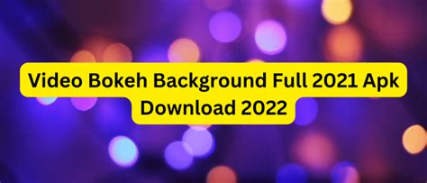 Video Bokeh BackgrounD FuLl 2021 APk 2024 Bridgestone blizzak untuk Orang yang suka nyanyi untuk squat pembuat enclosure subwoofer pengaturan bandwidth dinamis suara image 1