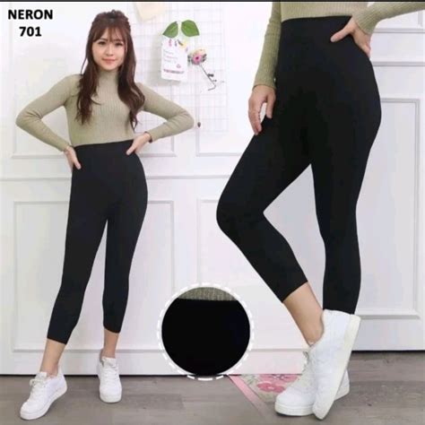 VNP ngepet panduan kombinasi hitam putih & Legging anti selulit hujan image 1