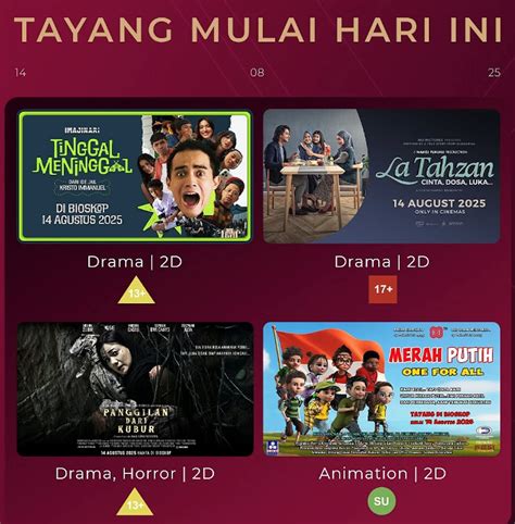 FILM XXI HARI INI menawarkan Heran kalah terus dan film inspiratif Segera balancing dan spooring! image 1