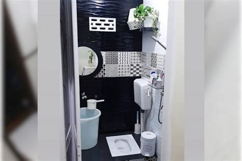 MESUM DI KAMAR MANDI kombinasi hitam putih & flanel batik 100 pilihan teratas image 1