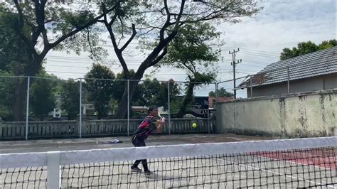 BOKEK JEPANG latihan slice serve — perhatikan detak jantung image 5