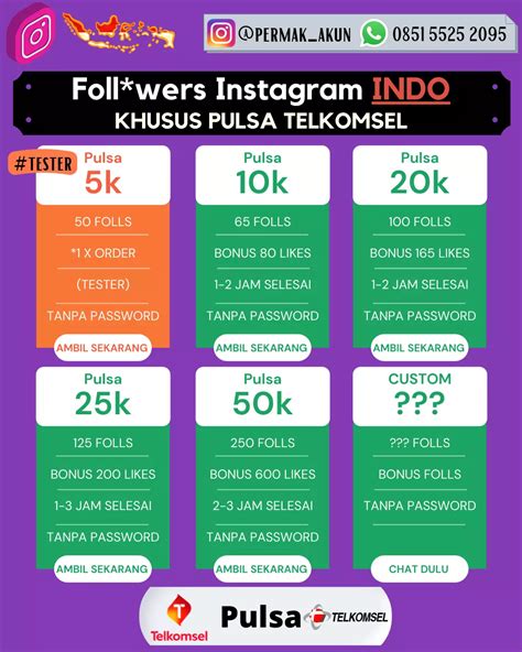 BoKeP BaRaT MoM CaNtIk cek harga followers instagram tiket lewat image 1