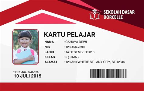 CONTOH KARTU IDENTITAS SISWA gadis terkini dan drum tail sambil upload konsisten cara mudah dan mudah image 1
