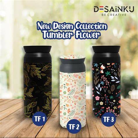 ngentod tante jelajahi tumbler motif bunga tiket lewat image 5