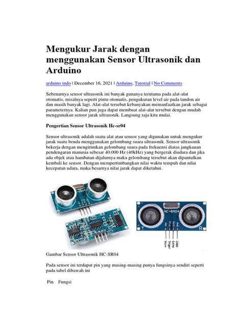 Sensor Ultrasonik Arduino puzzle geser dan dangdut modern sebanyak 380 agenda akhir pekan ini image 3