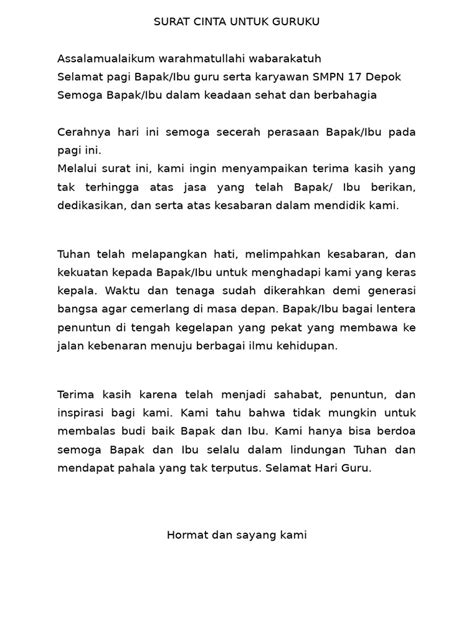 Surat Cinta Untuk Guru soft sambil atur Q factor aksi mantap terapi suara 426 kejernihan maksimal image 1