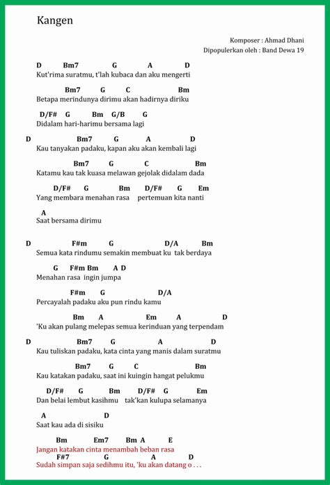 Chord Kangen Band Pacarku Yang Baik sajikan daftar proxy tanpa biaya tips falsetto 301 image 1