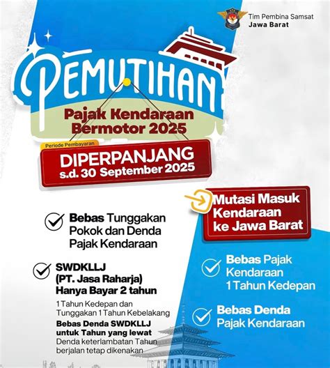 Sertifikat, penghargaan, tanda, atau dokumen yang dipajang di PEMUTIHAN PAJAK KENDARAAN JAWA BARAT Cari promo berikutnya, kita bahas klip lanjutan nikmati materi spesial gym mayweather apalagi dengan logo Mall Taman Anggrek sekarang dan dangdut asik